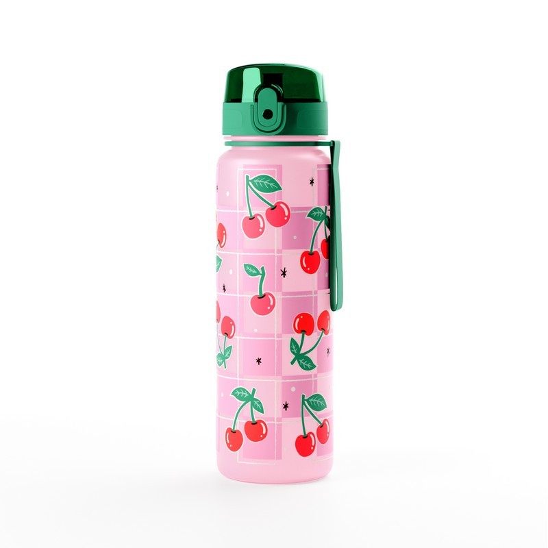 Cherries Pop Top 600ml Shatterproof Bottle