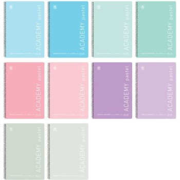 Typotrust Σπιράλ Τετράδιο Ριγέ Α4 3 Θεμάτων Pastel (Διάφορα Χρώματα)