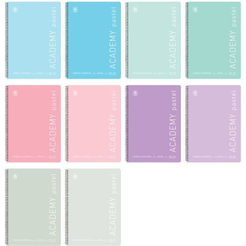 Typotrust Σπιράλ Τετράδιο Ριγέ Α4 3 Θεμάτων Pastel (Διάφορα Χρώματα)