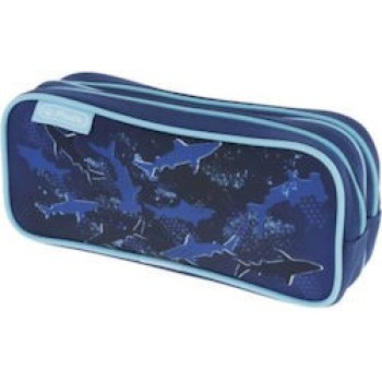 Herlitz Shark Κασετίνα Μπλε