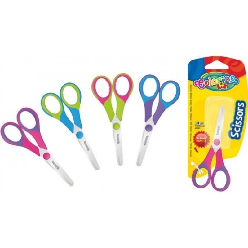 COLORINO ΨΑΛΙΔΙ ΠΑΙΔΙΚΟ 13,5 cm ΜΕ ΛΑΣΤΙΧΕΝΙΑ ΛΑΒΗ ΣΕ BLISTER