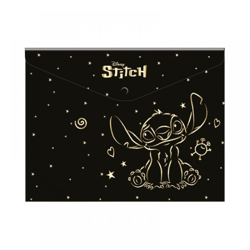 COLORINO DISNEY GOLD ΦΑΚΕΛΟΣ A4 ΑΠΟ PP STITCH 01195PTR