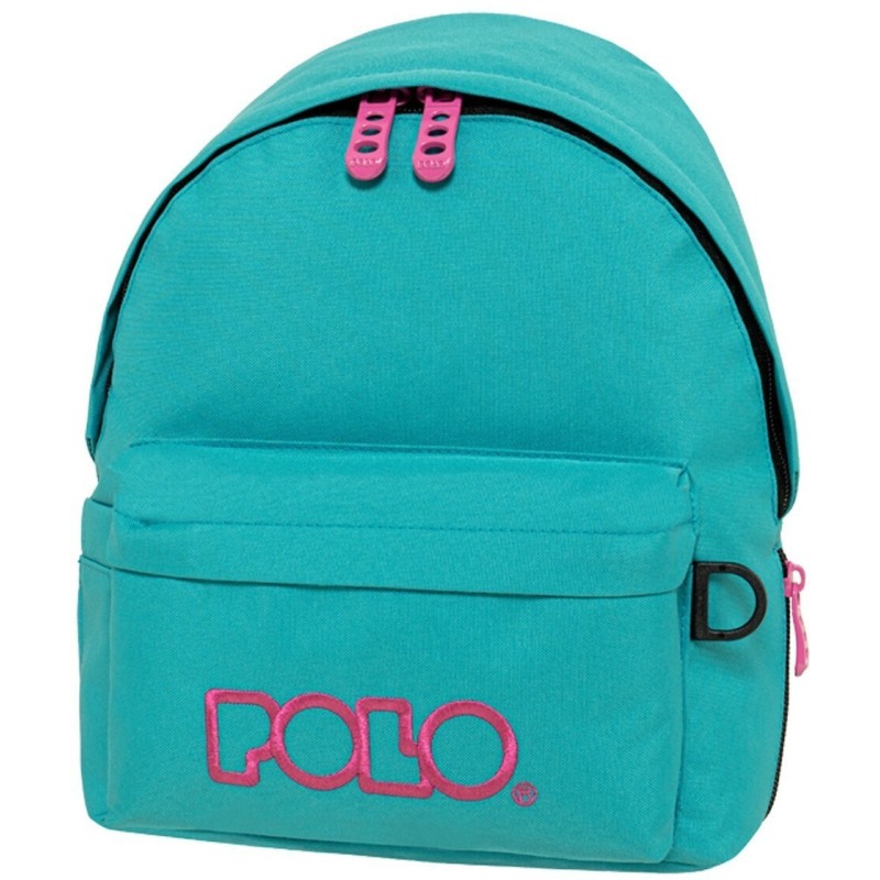 Polo Mini Σχολική Τσάντα Πλάτης Νηπιαγωγείου Τιρκουάζ 7.5lt