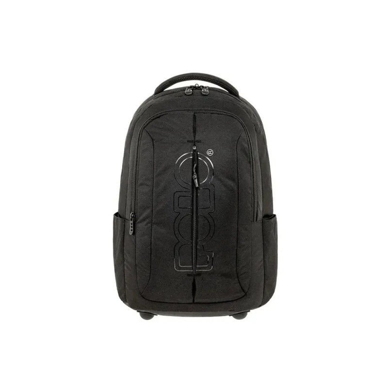 Polo Wonder Σχολική Τσάντα Πλάτης Δημοτικού Μαύρη με Θήκη για Παγούρι 26lt
