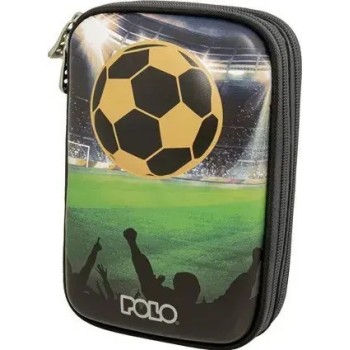 Polo Football Κασετίνα Μαύρη