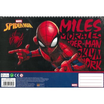Gim Μπλοκ Ζωγραφικης 23χ33 40 Φυλλα Stickers Spiderman