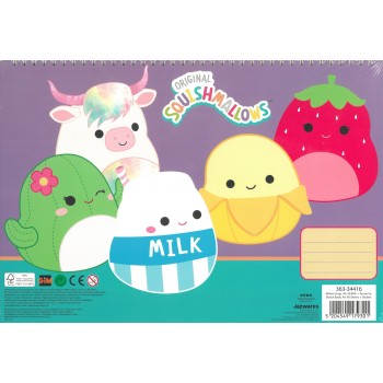 Gim Μπλοκ Ζωγραφικης 23χ33 40 Φυλλα Stickers Squishmallow