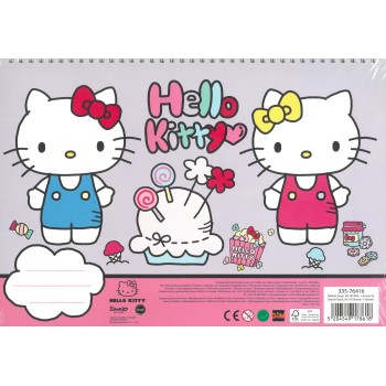 Gim Μπλοκ Ζωγραφικης 23χ33 40 Φυλλα Stickers Hello Kitty