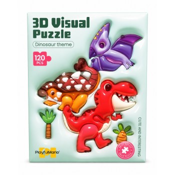 3-D Visual Puzzle-ΔΕΙΝΟΣΑΥΡΟΙ