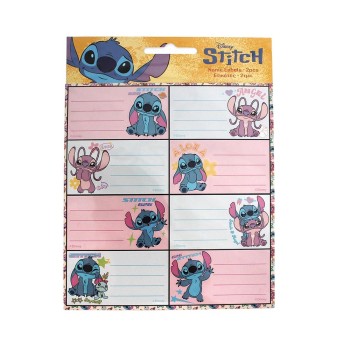 Σχολικές Αυτοκόλλητες Ετικέτες 2τμχ Stitch 771-30246 Gim
