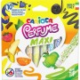 Carioca Perfume Maxi Μαρκαδόροι Ζωγραφικής 1mm Χονδροί, Πλενόμενοι, Αρωματικοί Σετ 10 χρώματα