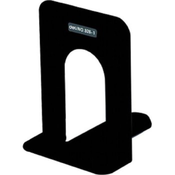 Deli Βιβλιοστάτης Μεταλλικός 17cm Μαύρο 231.9261