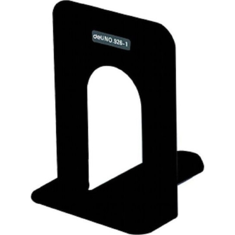 Deli Βιβλιοστάτης Μεταλλικός 17cm Μαύρο 231.9261