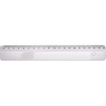 Metron Χάρακας Πλαστικός Διάφανος 20cm