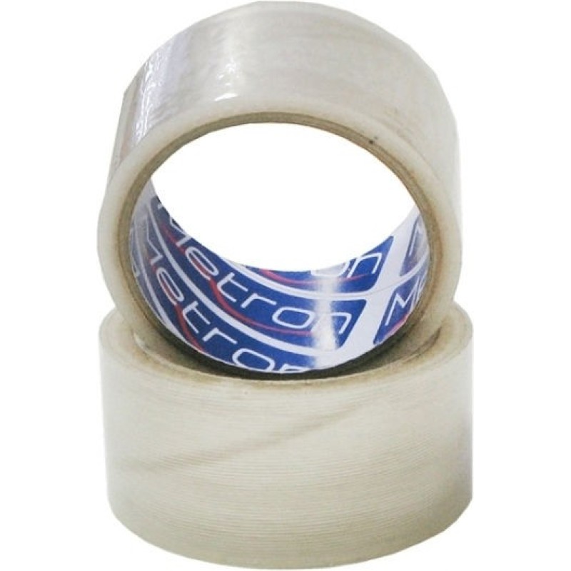Metron Ταινία Συσκευασίας Χαμηλού Θορύβου 48mm x 50m Διάφανη