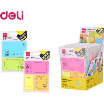 Deli Χαρτιά Σημειώσεων Αυτοκ. 50φυλ 5χρωματα 231.55502