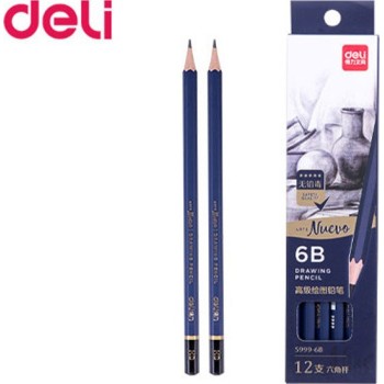 Deli Arte Nuevo Σετ 12 Μολύβια HB Μπλε