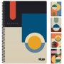 Skag Σπιράλ Τετράδιο Ριγέ Α4 2 Θεμάτων Bauhaus (Διάφορα Σχέδια)