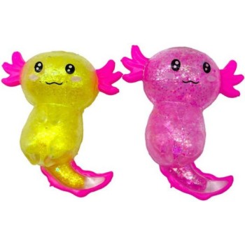 Maltose Glitter Axolotl Squishy Πολύχρωμο (Διάφορα Σχέδια) 1τμχ