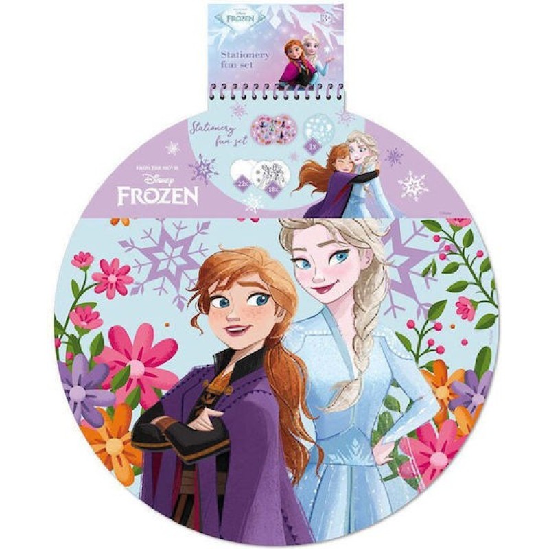 Μπλοκ Ζωγραφικής Στρογγυλό Φ36 Εκ 40 Φύλλα Frozen Αυτοκόλλητα