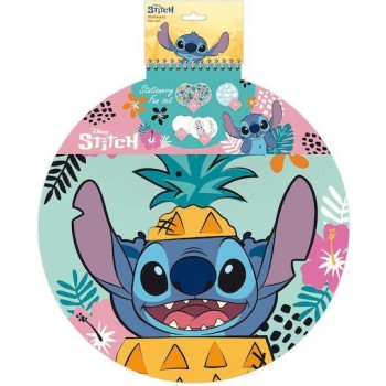 Μπλοκ Ζωγραφικής Στρογγυλό Φ36 Εκ 40 Φύλλα Lilo & Stitch Αυτοκόλλητα