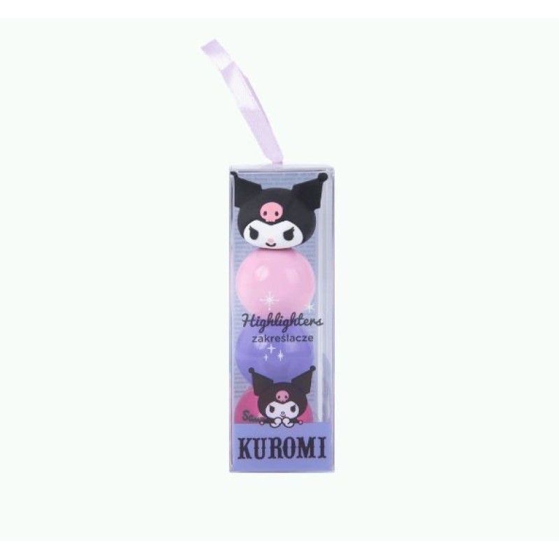 Μαρκαδόροι υπογράμμισης στοιβαζόμενοι CoolPack Sanrio: Kuromi (3τμχ.)