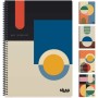 Skag Σπιράλ Τετράδιο Ριγέ Α4 3 Θεμάτων Bauhaus (Διάφορα Σχέδια/Χρώματα)