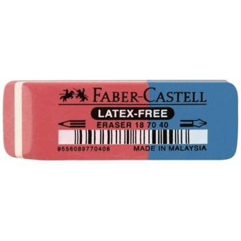 Faber Castell Γόμα Rubber Κλασσική Κόκκινη/Μπλε 7070-40 Faber Castell Γόμα Rubber Κλασσική Κόκκινη/Μπλε 7070-40