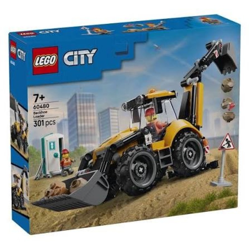LEGO® City Yellow Backhoe Loader (60480)