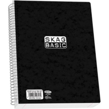 Skag Τετράδιο Black Basic 17x25cm 2 Θεμάτων 80gr N.9212 297165
