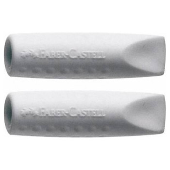 Faber Castell Σετ 2 Γομες Καπακι Σε Σακουλακι Γκρι Faber Castell Σετ 2 Γομες Καπακι Σε Σακουλακι Γκρι