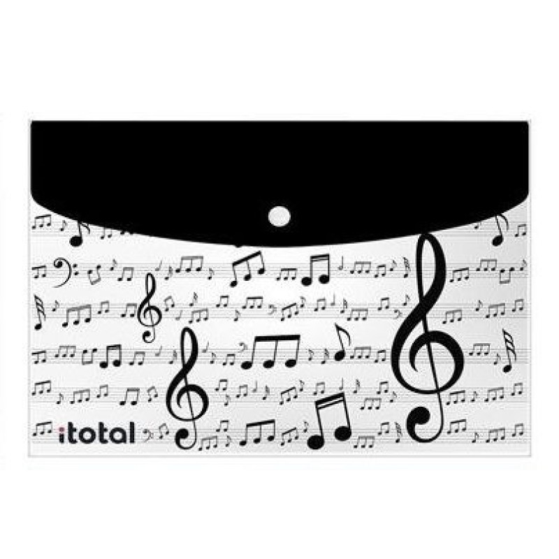 Φάκελος Κουμπί A4 Με Σχέδια Music