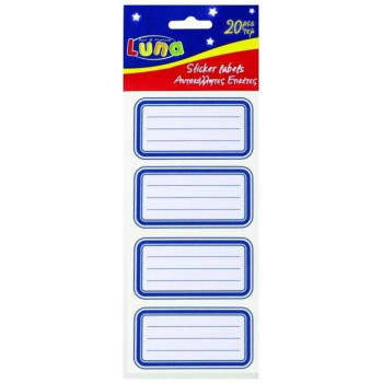 The littles Ετικέτες  Μπλε 20 Τεμάχια 5 Φύλλα