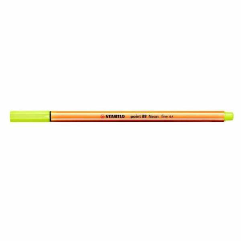 Stabilo Μαρκαδόρος Λέπτης Γραφής 88/024 Neon Yellow