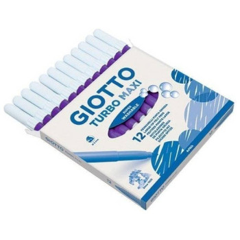 Giotto Μαρκαδόροι Turbo Maxi Χοντροί 12τεμ Βιολετί Giotto Μαρκαδόροι Turbo Maxi Χοντροί 12τεμ Βιολετί