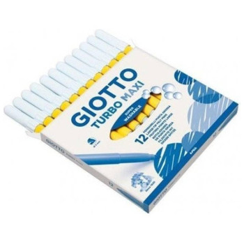 Giotto Μαρκαδόροι Turbo Maxi Χοντροί 12τεμ Κίτρινο Giotto Μαρκαδόροι Turbo Maxi Χοντροί 12τεμ Κίτρινο
