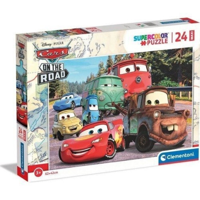  ClementoniΠαιδικό Puzzle Supercolor Disney Cars για 3+ Ετών 24pcs