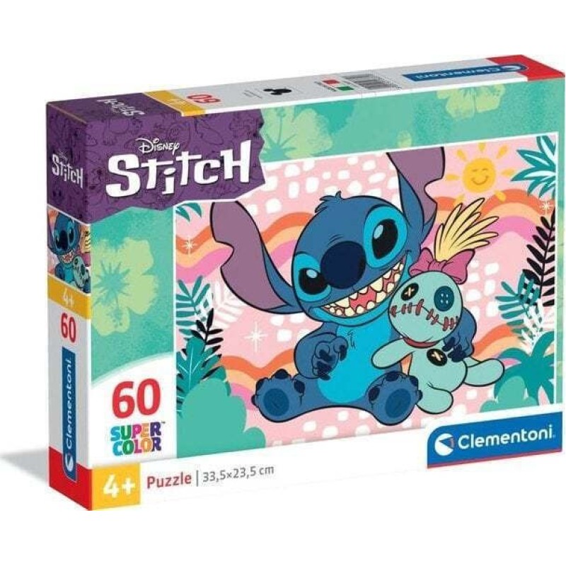  Clementoni Παιδικό Puzzle Stitch για 4+ Ετών 60pcs
