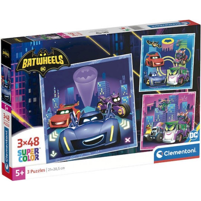 Batwheels Puzzle 3x48pcs