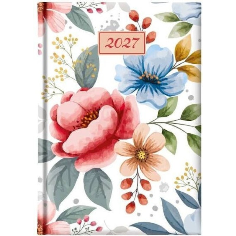 Θεοφύλακτος Wild Flowers Ημερήσιο Ημερολόγιο 2027 14.5x20.5εκ.