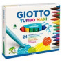 Giotto Μαρκαδόροι Turbo Maxi Χοντροί 24τεμ Διάφορα Χρώματα