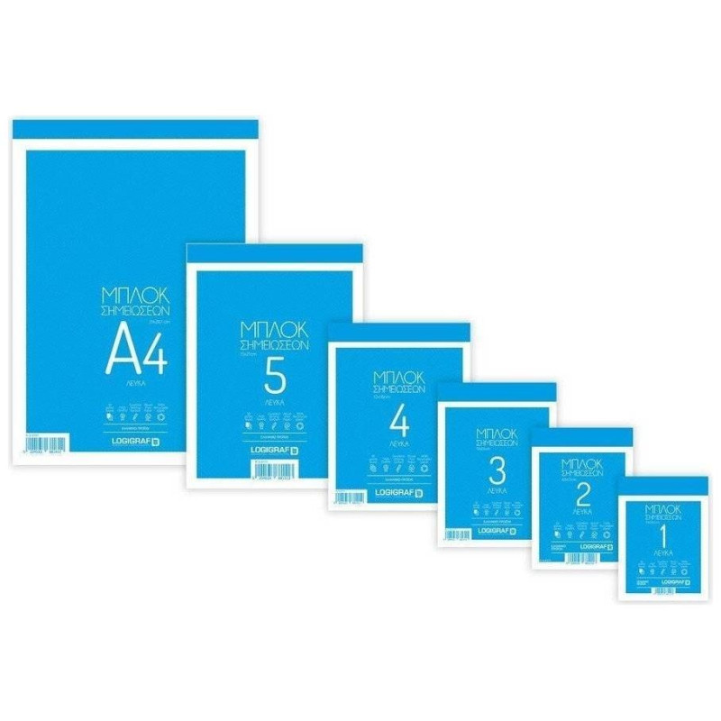 Logigraf Μπλοκ Σημειώσεων 10Χ14 Λευκό 50Φ Logigraf Μπλοκ Σημειώσεων 10Χ14 Λευκό 50Φ