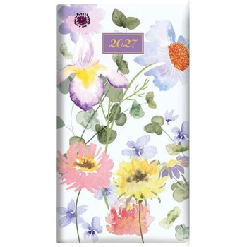 Θεοφύλακτος Iris And Violets Εβδομαδιαία Ατζέντα 2027 8x15εκ.