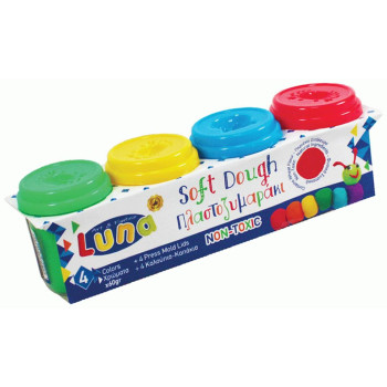 Luna Πλαστοζυμαράκι 60γρ Χ 4 Χρώματα Luna Πλαστοζυμαράκι 60γρ Χ 4 Χρώματα