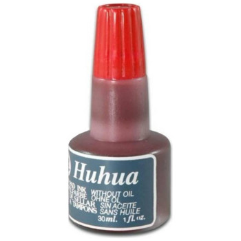Huhua Μελάνι Σφραγίδος 30ml Κόκκινο Huhua Μελάνι Σφραγίδος 30ml Κόκκινο
