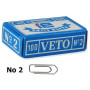 Veto Συνδετήρες Νο.2 100τεμ 25mm Veto Συνδετήρες Νο.2 100τεμ 25mm