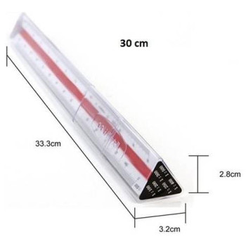 Deli Κλιμακόμετρα 1:500 30cm (1:100/200/250/300/400/500) 89307