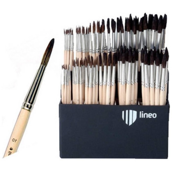 Lineo Πινέλο Ζωγραφικής Στρογγυλή Μύτη School Νο2 Lineo Πινέλο Ζωγραφικής Στρογγυλή Μύτη School Νο2