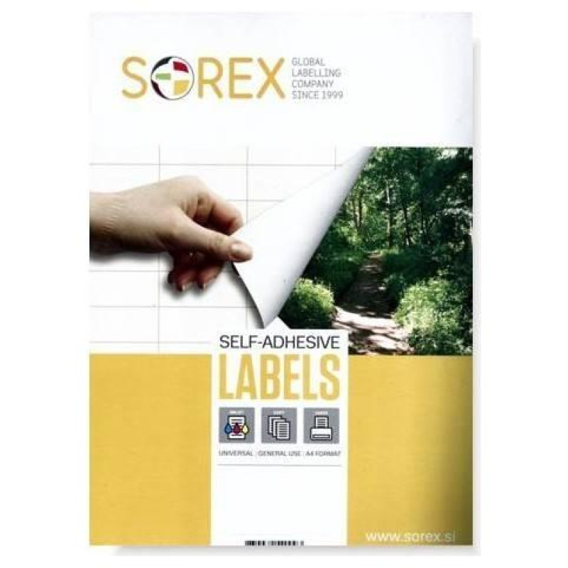 Sorex Self-Adhesive Ετικέτες Εκτυπωτή 210x297cm 100 Φύλλων 4022 Sorex Self-Adhesive Ετικέτες Εκτυπωτή 210x297cm 100 Φύλλων 4022