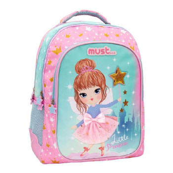 Must Τσάντα Πλάτης 32x18x43cm 2 Θήκες Little Princess 584976